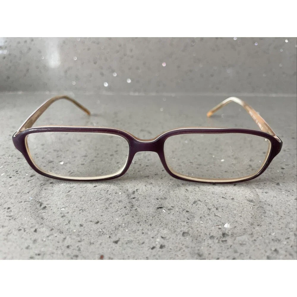 Gianni Po GP P49 Purple Rectangle Full Rim 52-17-135 Wine Eyeglasses Frames ONLY